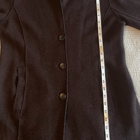 Eileen Fisher Brown Merino Wool Light Jacket Size Medium - Picture 4 of 10